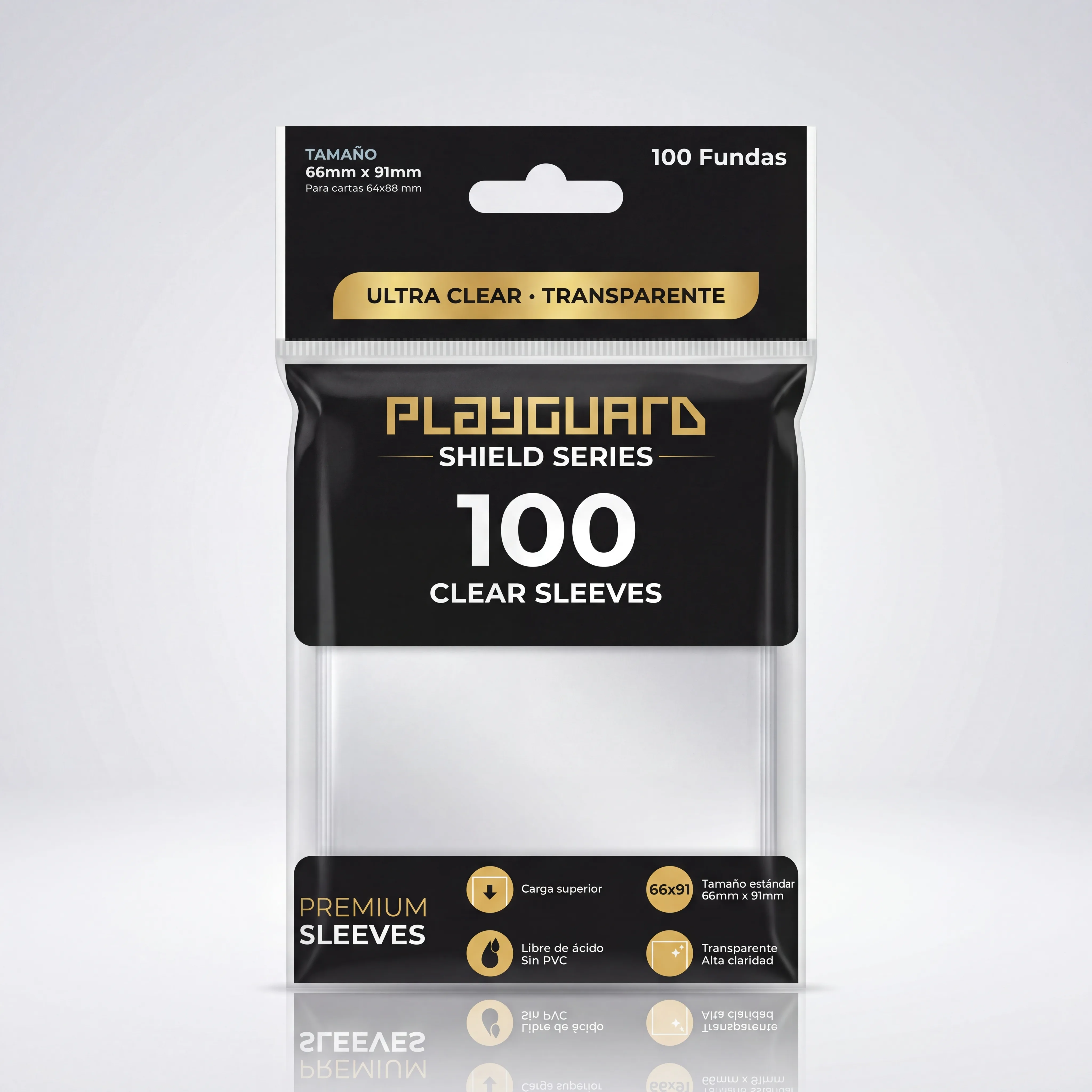Ultra Clear Sleeves - Vault Series PlayGuard - Accesorio premium para cartas TCG